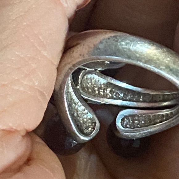 925 Sterling Silver & Faceted Smokey quartz Ring - Picture 8 of 16